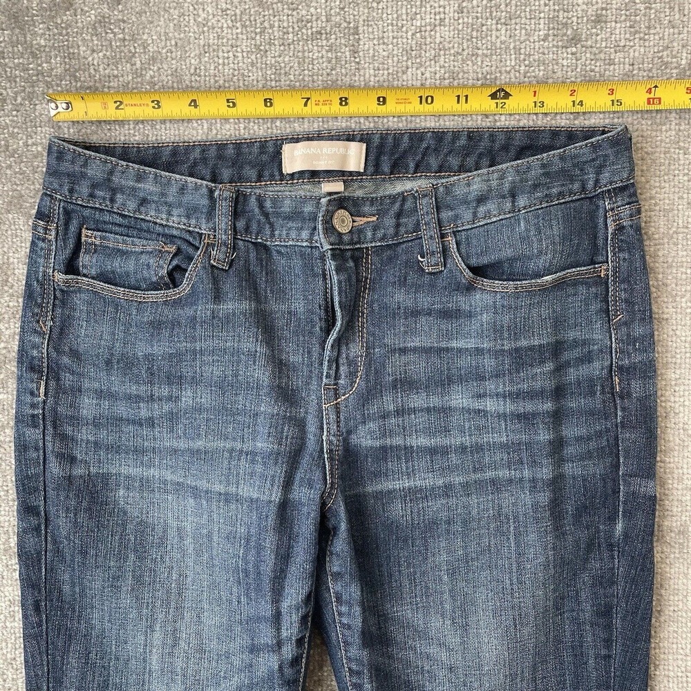 Banana Republic Jeans Womens 29/8 Cropped Rolled Cuff Casual Denim Capri Pants - Picture 6 of 11